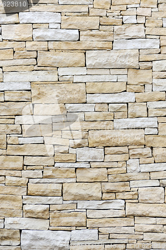 Image of Wall made from sandstone bricks