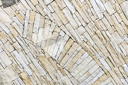 Image of Wall made from sandstone bricks