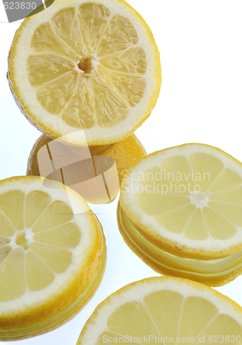 Image of Lemon over white background