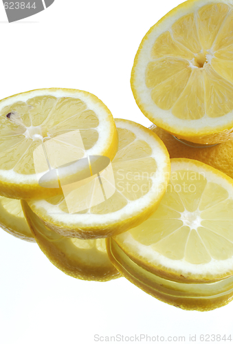 Image of Lemon over white background