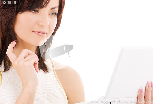 Image of woman with laptop computer