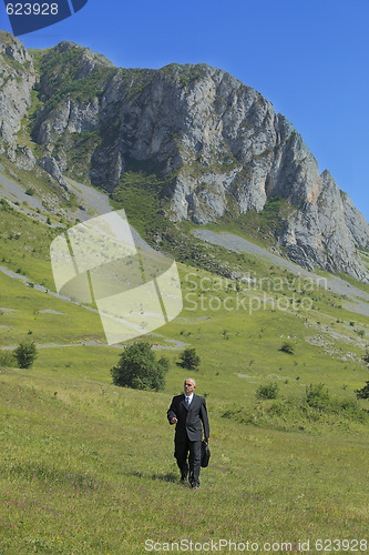 Image of Businessman outdoors