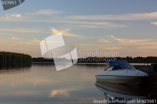 Image of Sky. Wood. River. Decline.