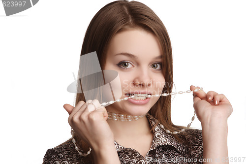 Image of Teen with beads