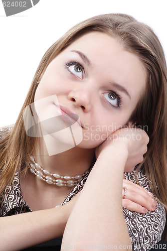 Image of Thoughtful young girl