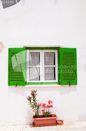 Image of whitewashed greek island architecture