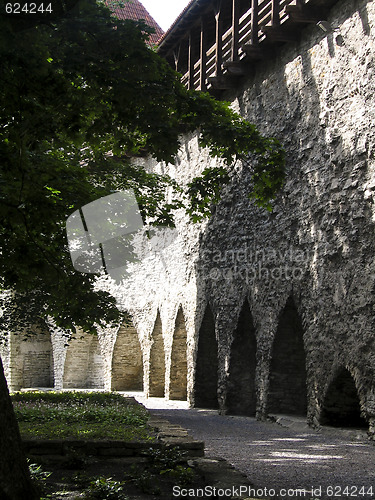 Image of Defense wall in the old town of Tallinn