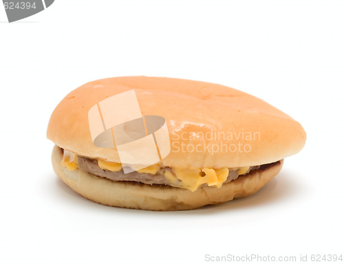 Image of Cheeseburger isolated on white