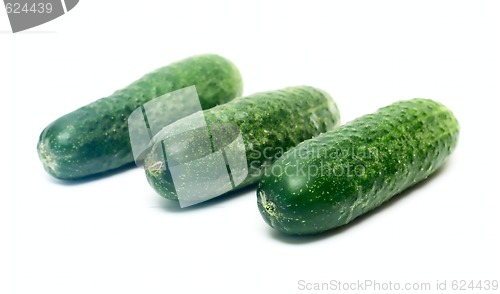 Image of Cucumber Vegetables isolated on white