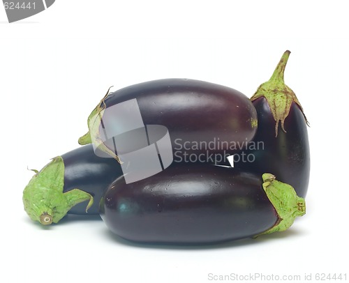 Image of Eggplant Vegetable isolated on white