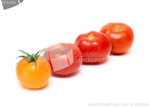 Image of Tomato vegetable isolated on white