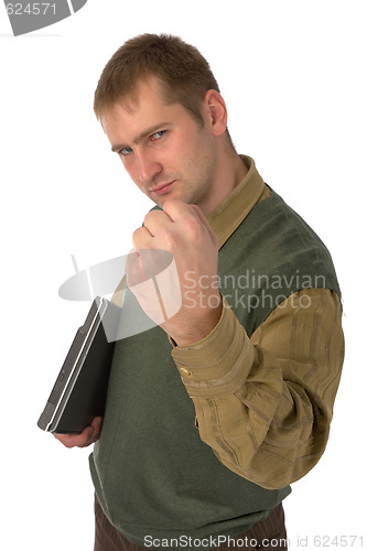 Image of man shaking his fist