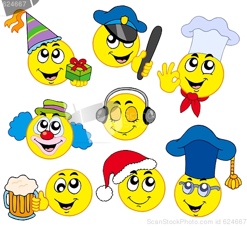 Image of Various smileys 4