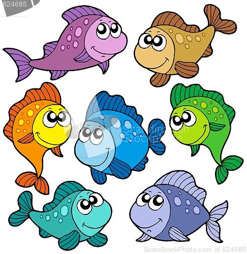 Image of Various cute fishes collection