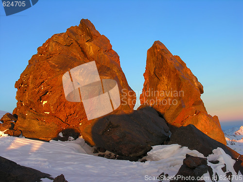 Image of Two fragments of a rock