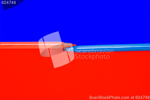 Image of Red and  blue