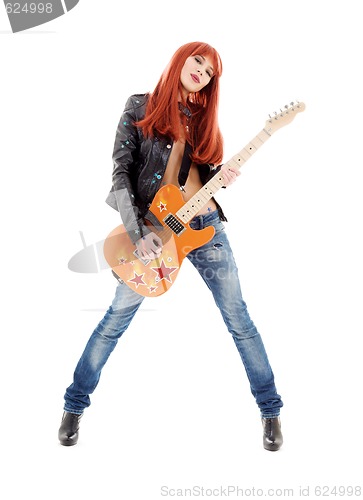 Image of guitar babe