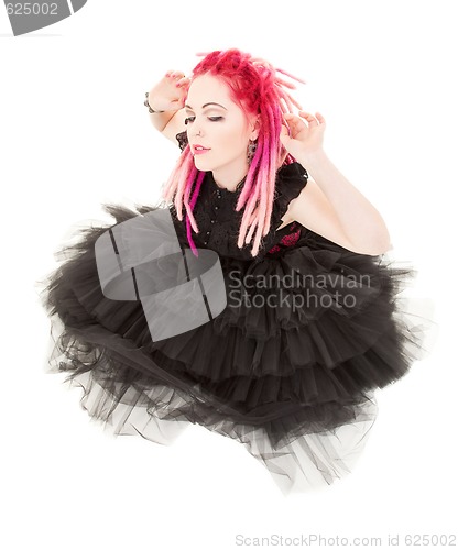 Image of pink hair girl