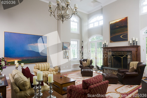 Image of living room in luxury estate home