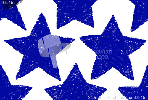 Image of Blue Star Pattern