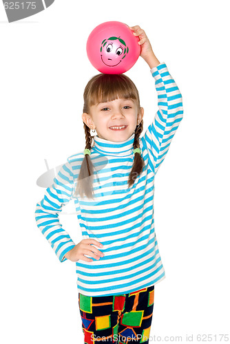 Image of The girl with a ball