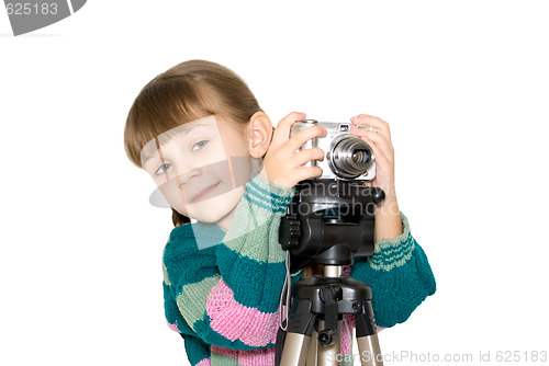 Image of The girl with the camera