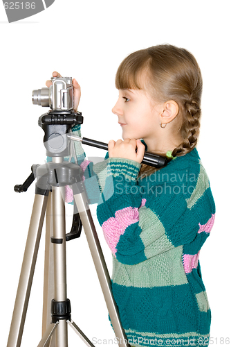 Image of The girl with the camera