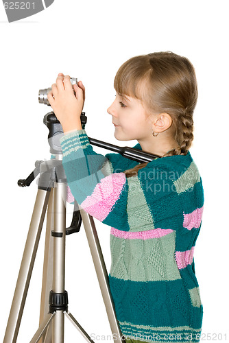 Image of The girl with the camera