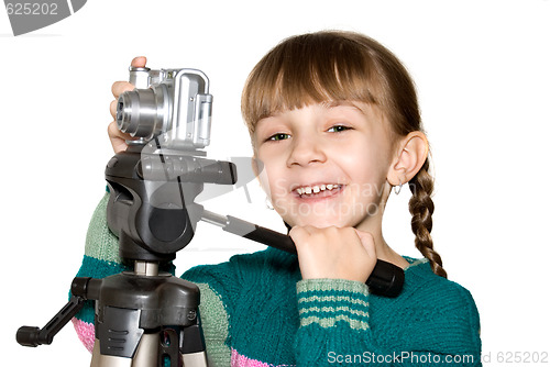 Image of The girl with the camera