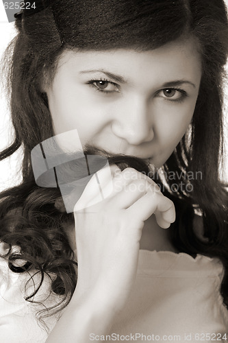 Image of young woman portrait