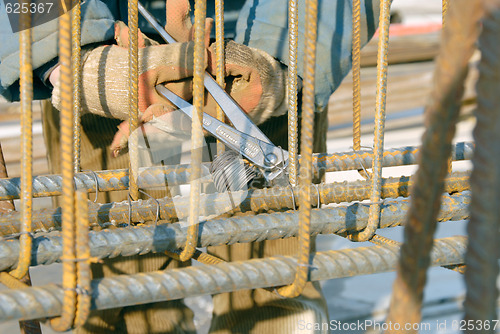 Image of steel reinforcement rods