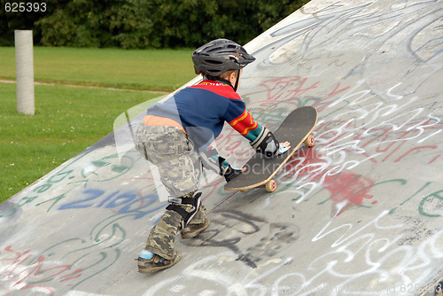 Image of skateboard ramp