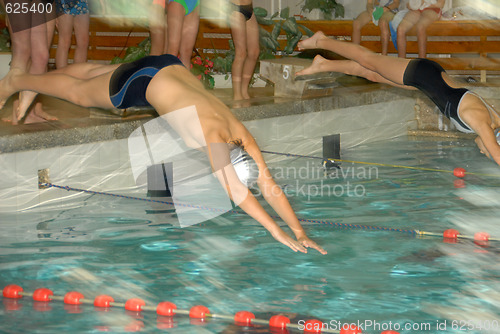 Image of jump in water
