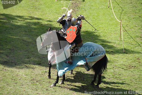 Image of knights on horses