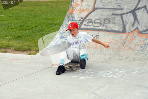 Image of skateboard ramp at park