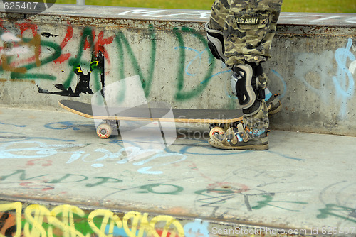 Image of skateboard ramp at park