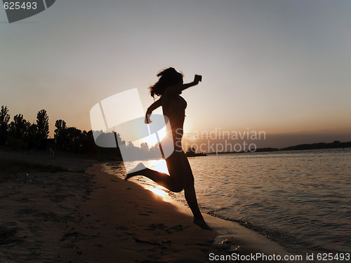 Image of Jumping into water