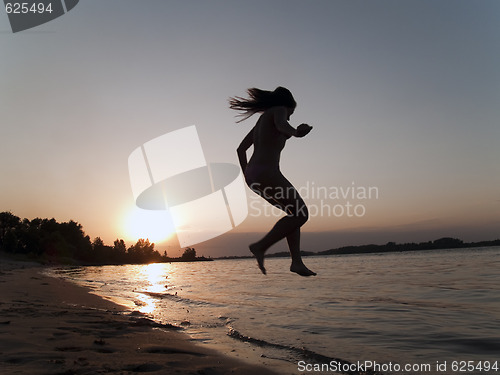 Image of Jumping into water