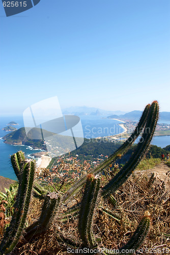 Image of Itacoatiara beach view of the Mourao Mountain top