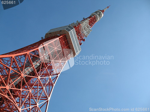 Image of Tokyo Tower with copyspace