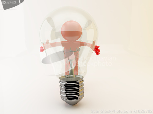 Image of Person and lightbulb.