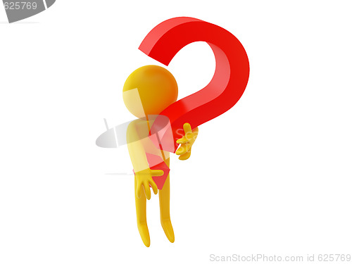 Image of Person and Question mark