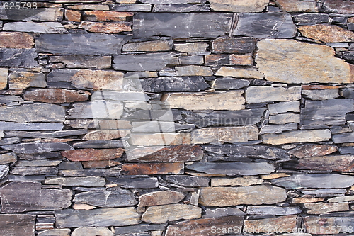 Image of Closeup of stone wall 