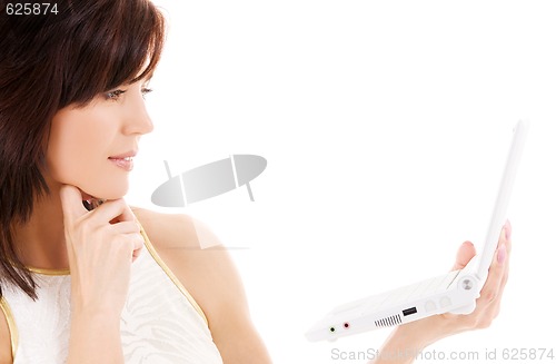 Image of woman with laptop computer
