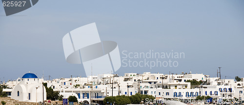 Image of panoramic view antiparos cyclades island greece