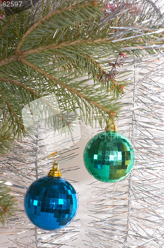 Image of Two christmas balls