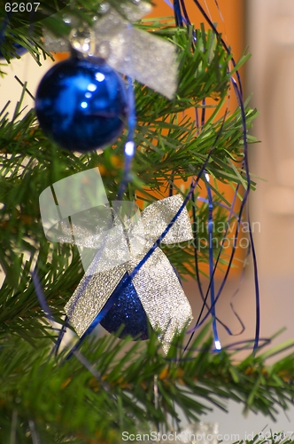 Image of Blue Christmas balls