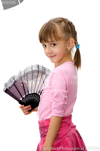 Image of The girl with a fan