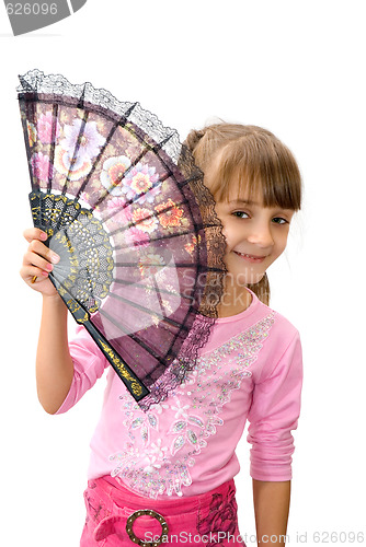 Image of The girl with a fan