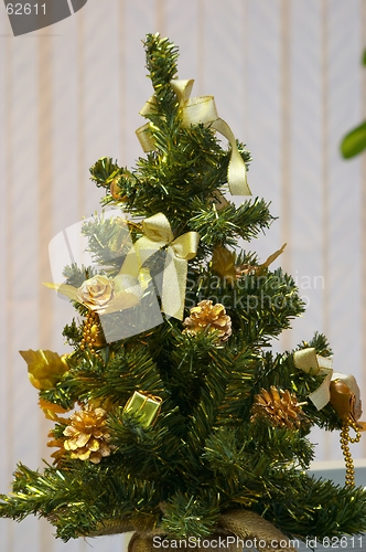 Image of Christmas tree by reception